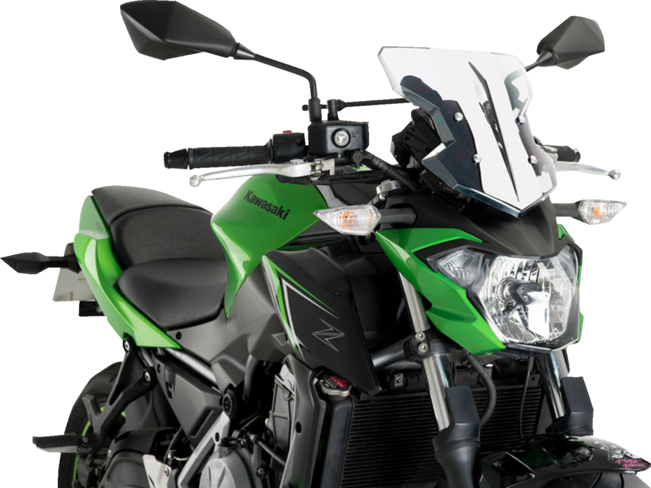 PUIG HI-TECH PARTS Flanker Windshield - Clear - ER-6N Ninja 650 /Z655/900 20335W