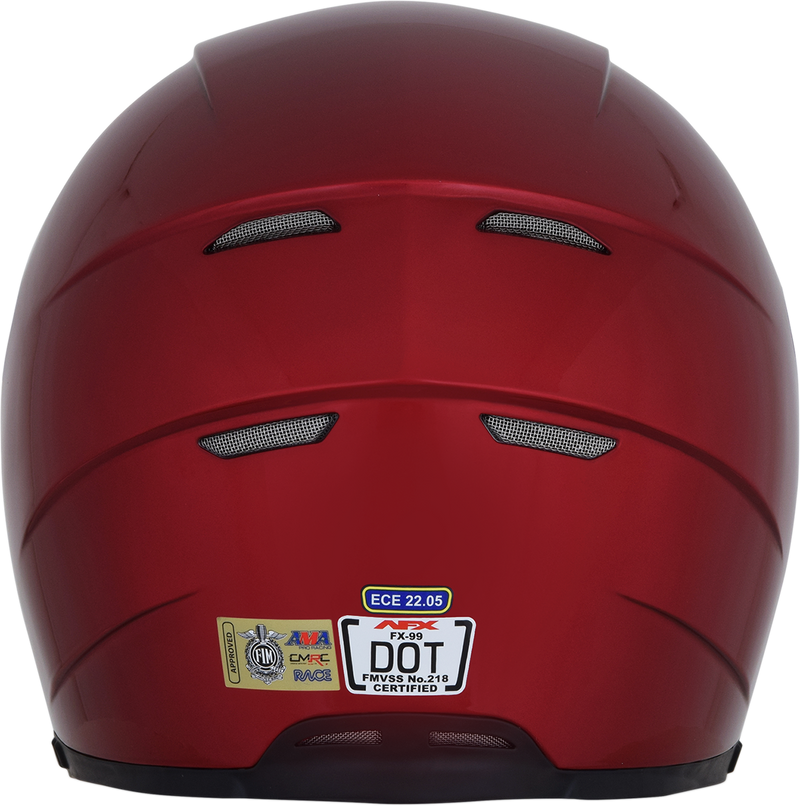 AFX FX-99 Motorcycle Helmet - Wine Red - Medium 0101-11085