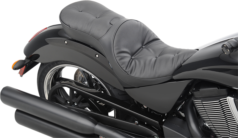 DRAG SPECIALTIES Low Profile Seat - Driver's Backrest - Pillow - Vegas NOT FIT WITH OEM BACKREST 0810-1607