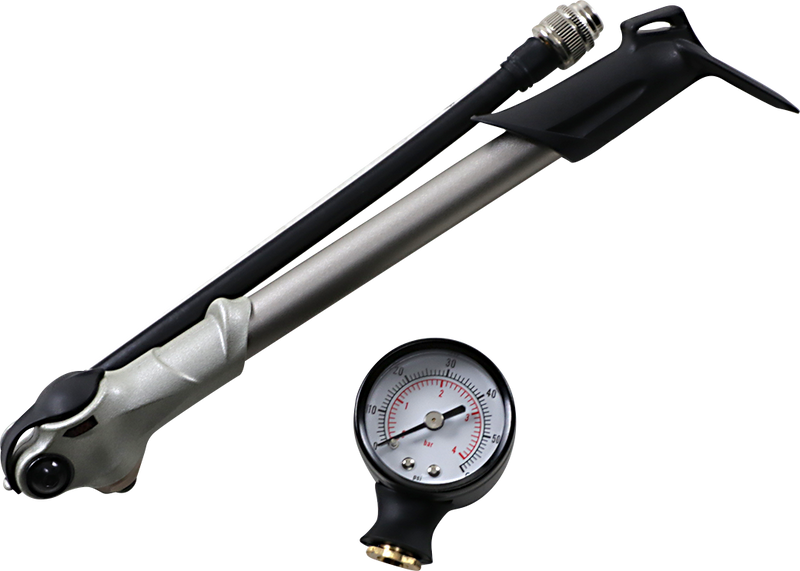DRAG SPECIALTIES Air Pump with Gauge - 0-60 420027