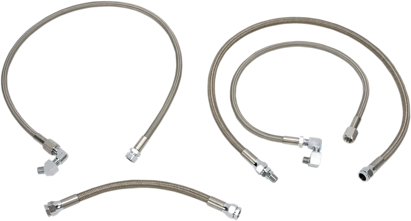 DRAG SPECIALTIES Oil Line Kit - Stainless Steel - Sportster 606008