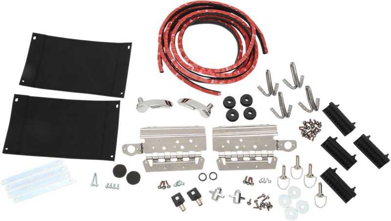 DRAG SPECIALTIES Saddlebag Lid Complete Hardware Kit - '14-'22 S77-0150K