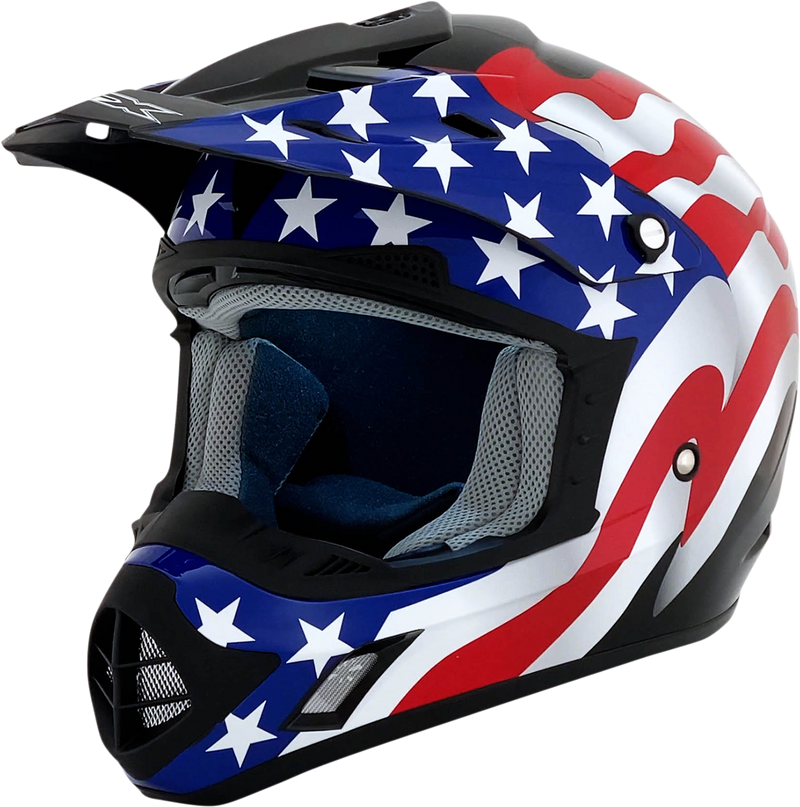 AFX FX-17 Motorcycle Helmet - Flag - Black - 2XL 0110-2373