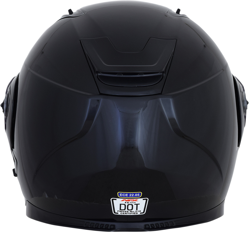 AFX FX-111 Motorcycle Helmet - Gloss Black - Large 0100-1786