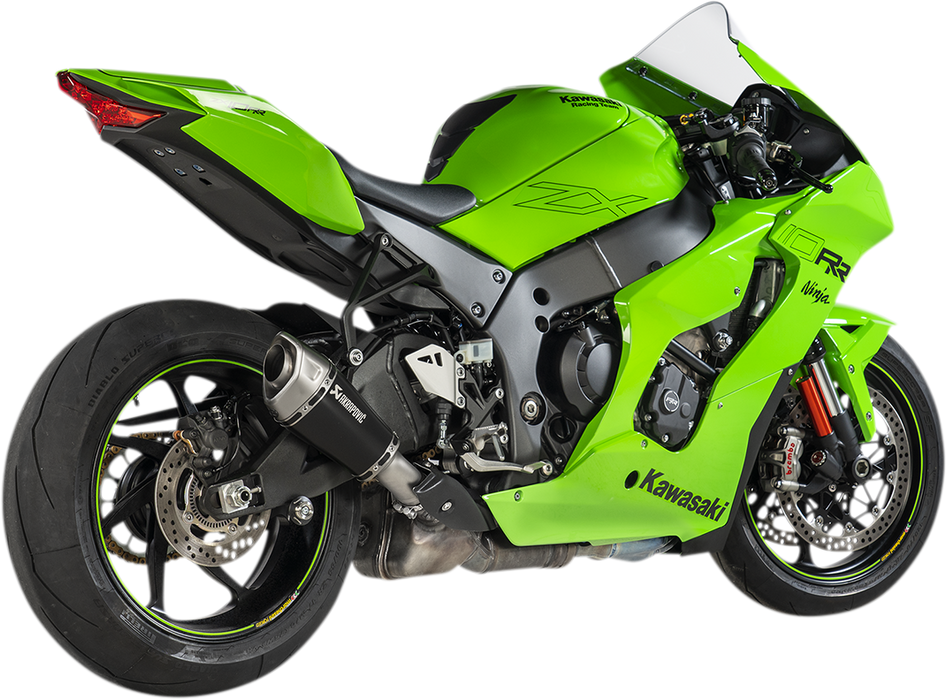 Kawasaki ZX10R 2021-2025 Exhaust, Akrapovic Slip-On Race Muffler in Titanium SK10SO28ASZTBL