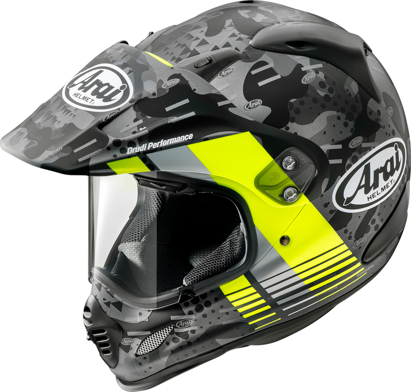 ARAI XD-4 Motorcycle Helmet - Cover - Fluorescent Yellow Frost - Medium 0140-0181