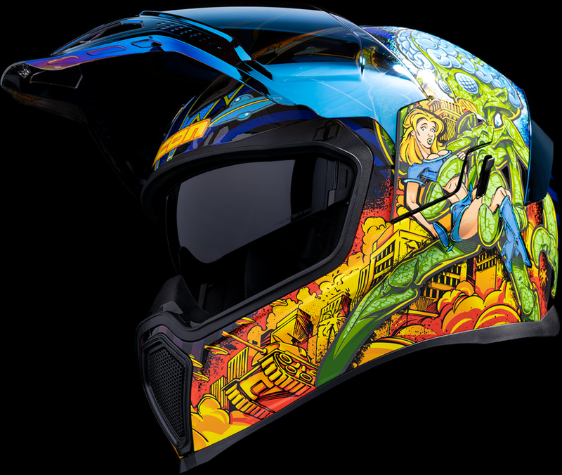 ICON Airflite™ Motorcycle Helmet - Bugoid Blitz - Blue - Medium 0101-15548