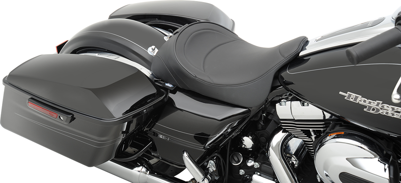 DRAG SPECIALTIES Solo Seat - Mild Stitched - Driver Backrest - FL '08-'22 0801-0886