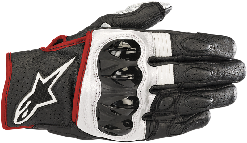 ALPINESTARS Celer V2 Gloves - Black/White/Fluo Red - Small 3567018-1231-S