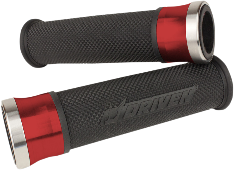 DRIVEN RACING Grips - Halo - Red/Black DHS-RD
