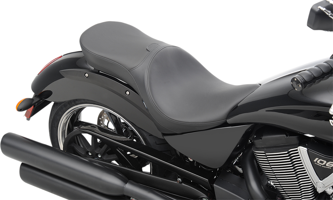 DRAG SPECIALTIES Low Profile Seat - Driver's Backrest - Smooth - Vegas N/F 14-16 GUNNER 0810-1605