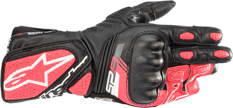 ALPINESTARS Women Stella SP-8 V3 Gloves - Black/White/Diva Pink - Small 3518321-1832-S