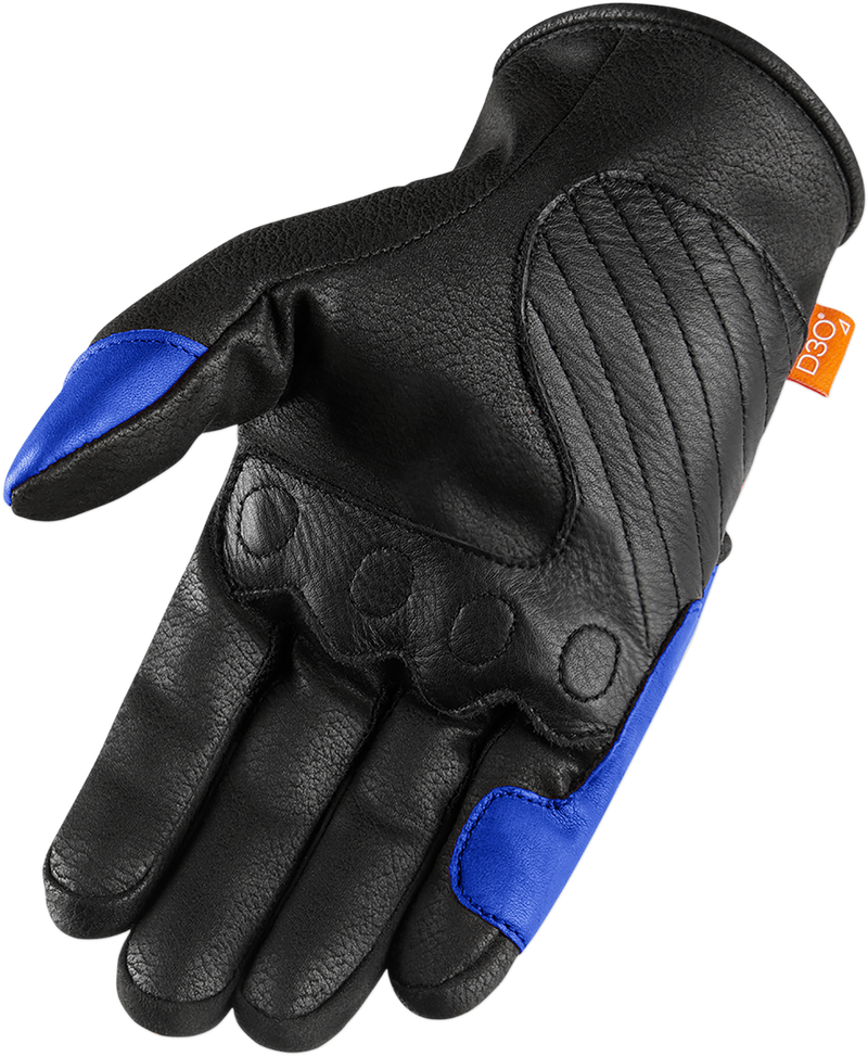 ICON Contra2™ Motorcycle Gloves - Blue - Small 3301-3701