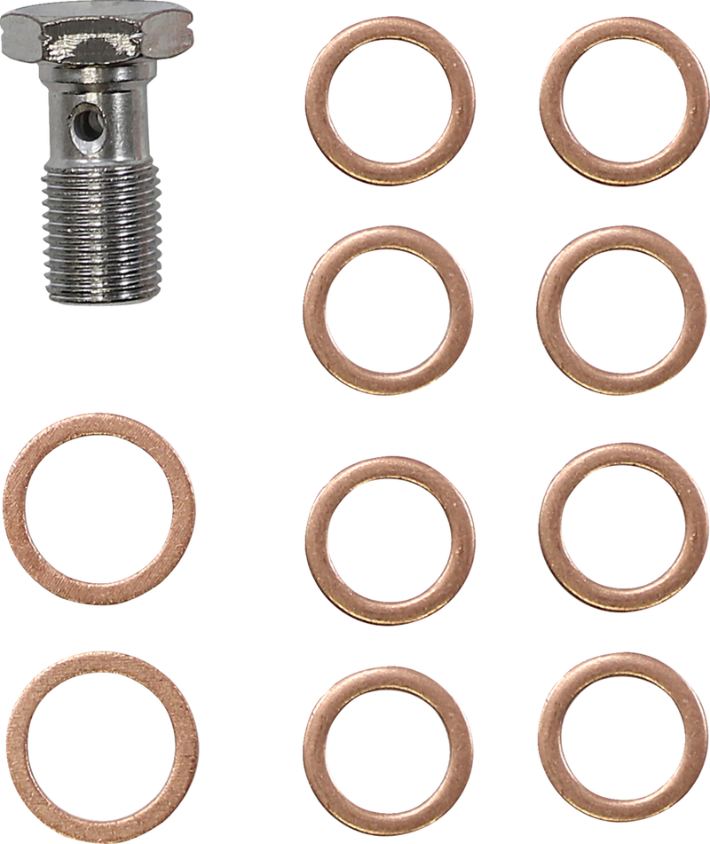 LA CHOPPERS Handlebar Cable/Brake Line Kit - 15" - 17" Ape Hanger Handlebars - Stainless Steel LA-8056KT-16