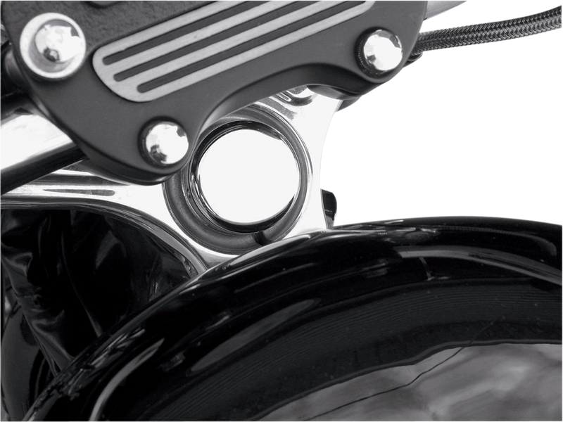 DRAG SPECIALTIES Steering Stem Bolt Cover - Chrome - '99-'17 FXD | '87-'09 XL YR APP F/XL S/B 87-09ONLY C23-0227