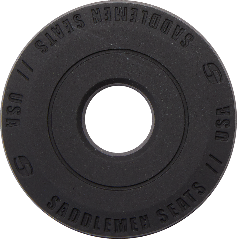 SADDLEMEN Dominator Pillion Pad - Standard Reach - Black w/ Gray Stitching - FL/FX '06-'17 806-12-0162