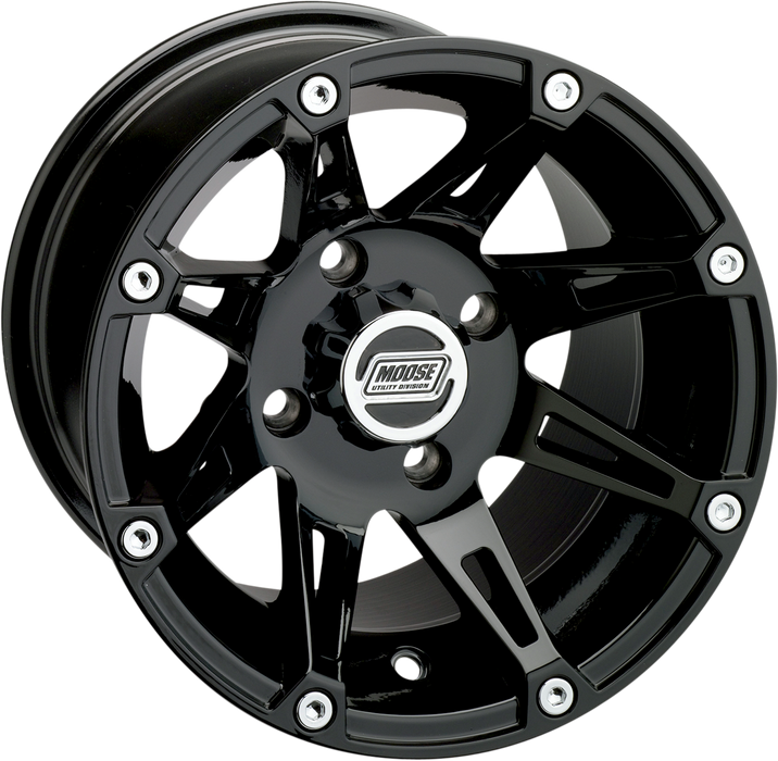 MOOSE UTILITY Wheel - 387X - Front - Black - 12x7 - 4/110 - 4+3 387ML127110GB4