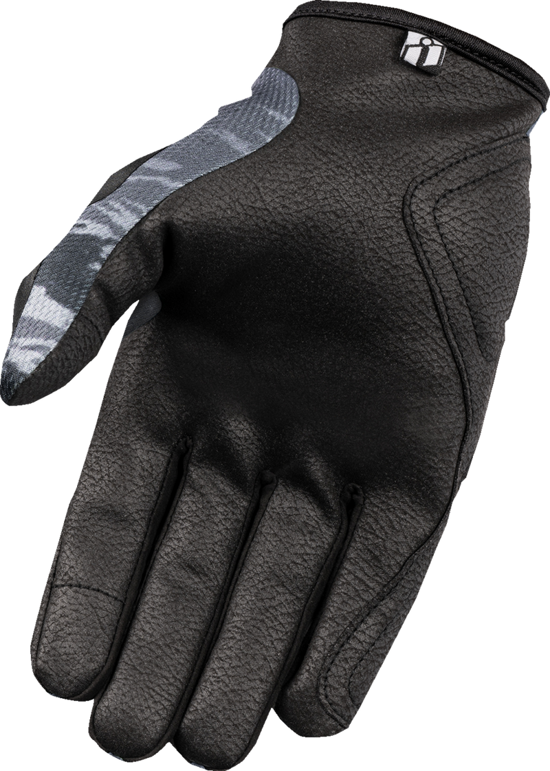 ICON Hooligan™ Tiger's Blood Motorcycle Gloves - Gray - 2XL 3301-4633