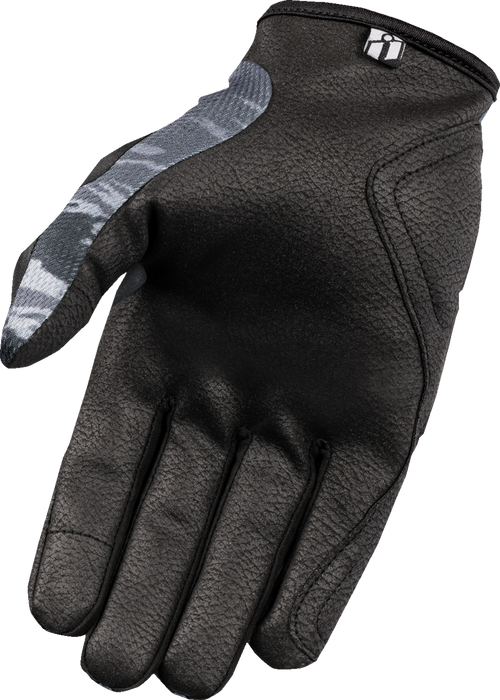 ICON Hooligan™ Tiger's Blood Motorcycle Gloves - Gray - 2XL 3301-4633
