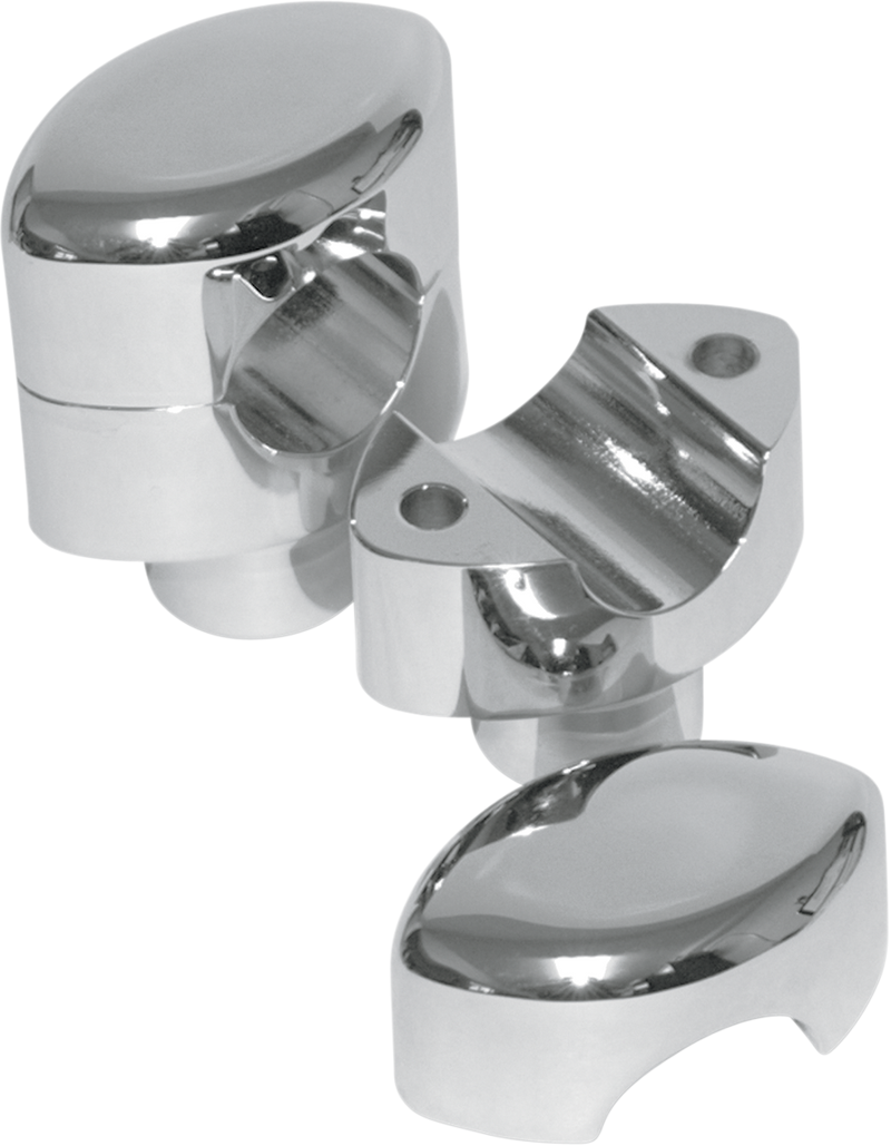 LA CHOPPERS Risers - Smooth - 1-1/2" - Chrome LA-7402-01