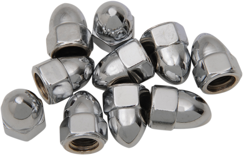 DRAG SPECIALTIES Nut - Acorn - Chrome - 3/8"-24 MPB108