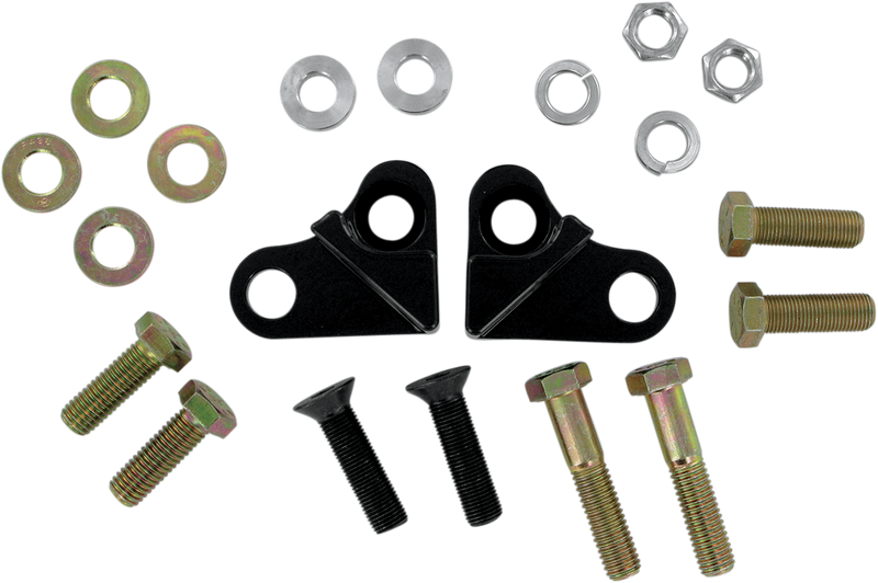 LA CHOPPERS Rear Lowering Kit - Black Powder Coated - Lowers 1.5" - '85-'96 FL LA-7500-02