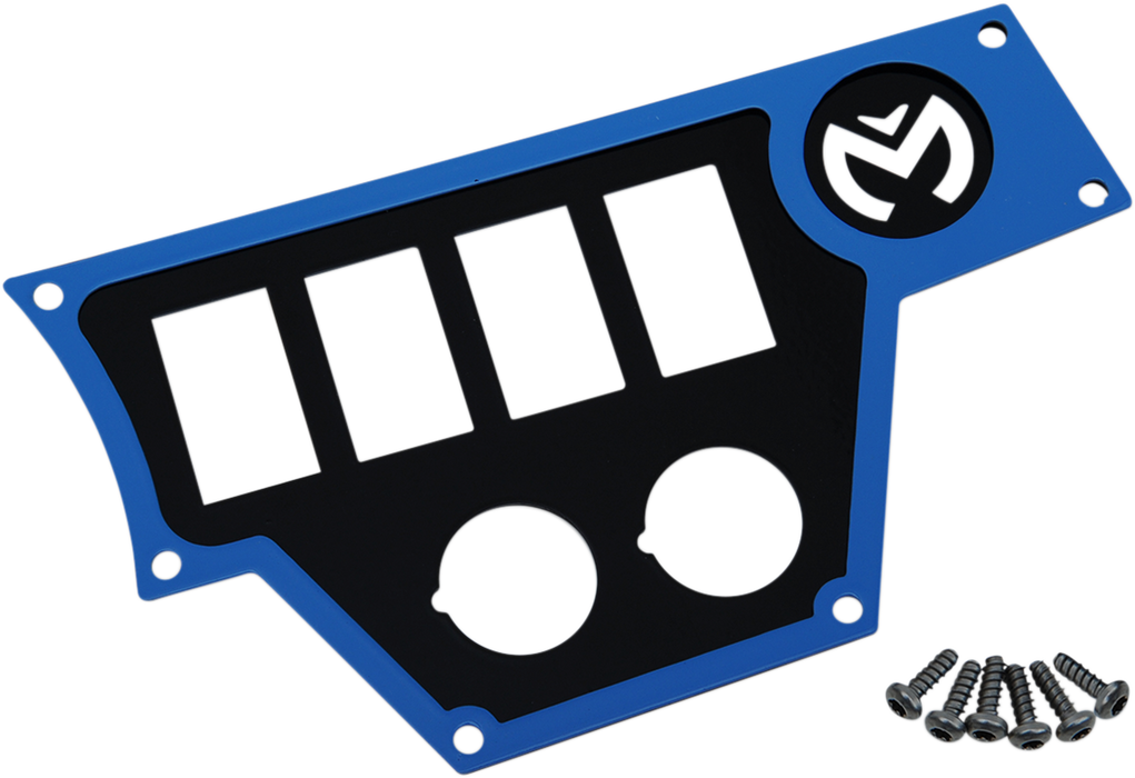 MOOSE UTILITY Dash Plate - Large - Right - Blue 100-4372-PU