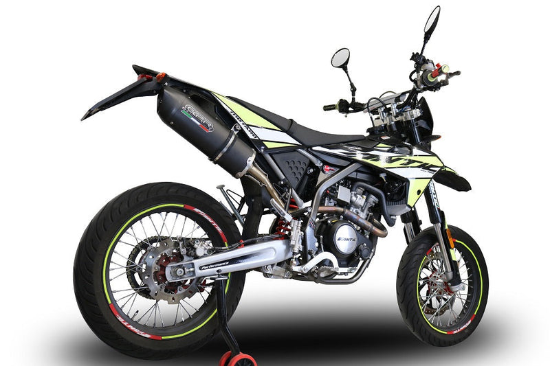 GPR Exhaust System Fantic Motor 125 M Performance 2019-2020, Furore Nero, Slip-on Exhaust Including Removable DB Killer and Link Pipe