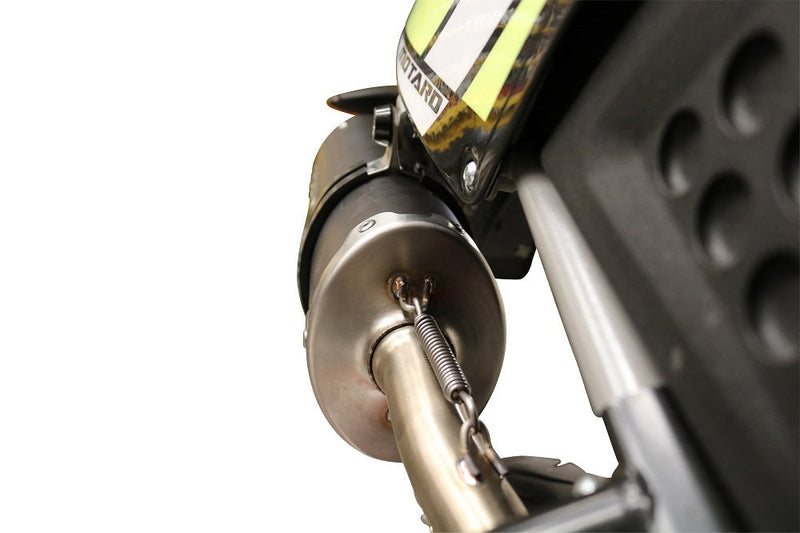 GPR Exhaust System Fantic Motor 125 M Performance 2019-2020, Furore Nero, Slip-on Exhaust Including Removable DB Killer and Link Pipe