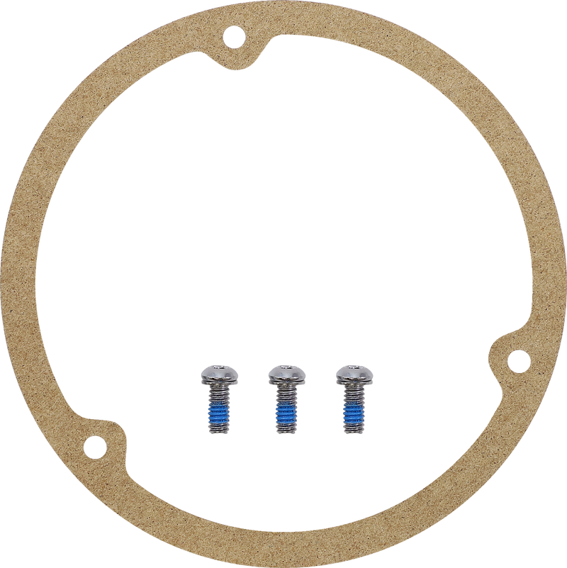 DRAG SPECIALTIES Live to Ride Derby Cover - 3 Hole - Gold 33-0010DA