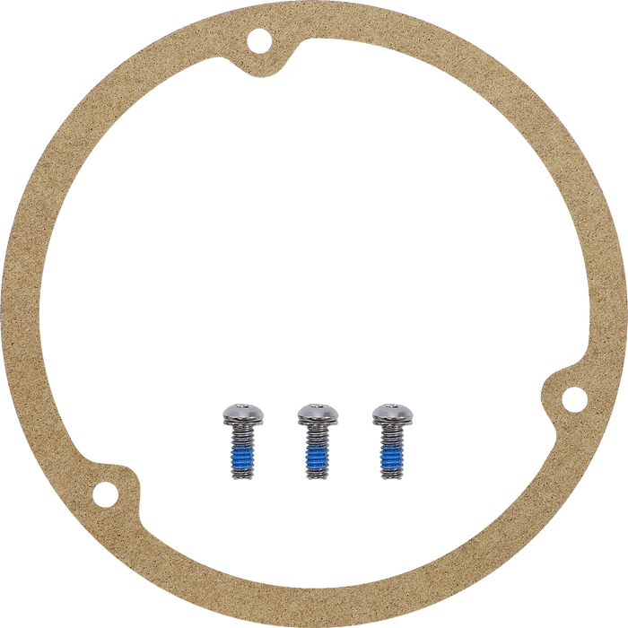 DRAG SPECIALTIES Live to Ride Derby Cover - 3 Hole - Gold 33-0010DA