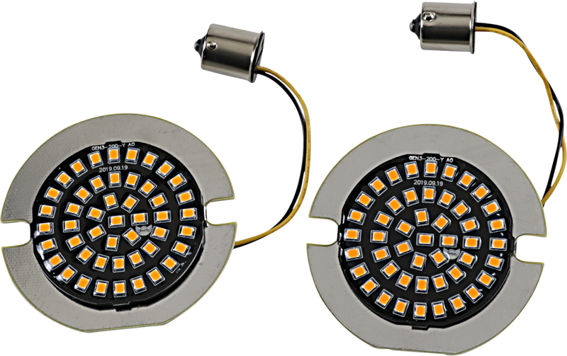 DRAG SPECIALTIES Flat-Style Turn Signal Insert - Amber DS-300-A-1156-T