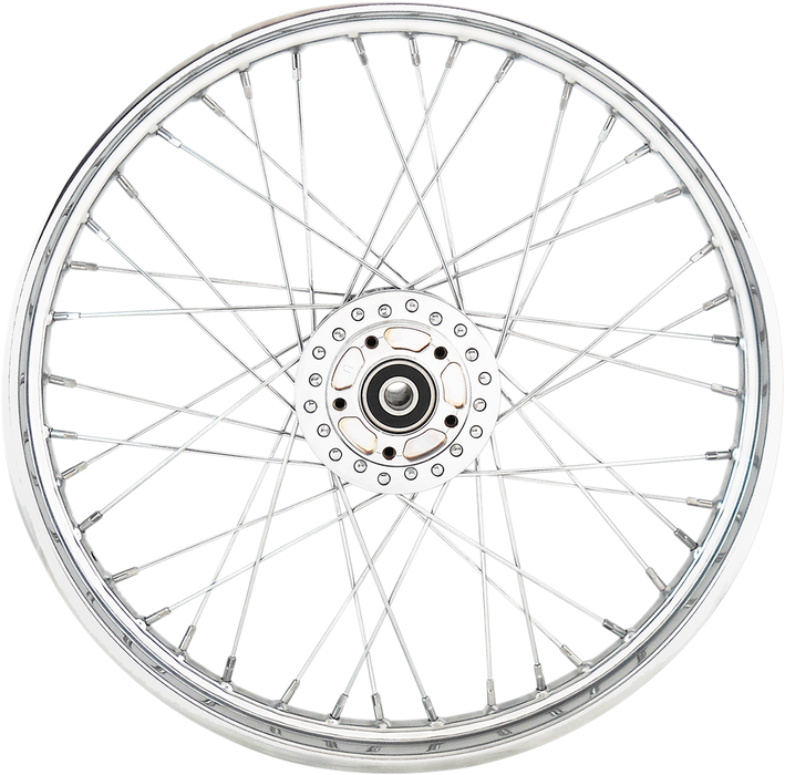 DRAG SPECIALTIES Front Wheel - Single Disc/No ABS - Chrome - 21"x2.15" - '06-'07 XL 64540
