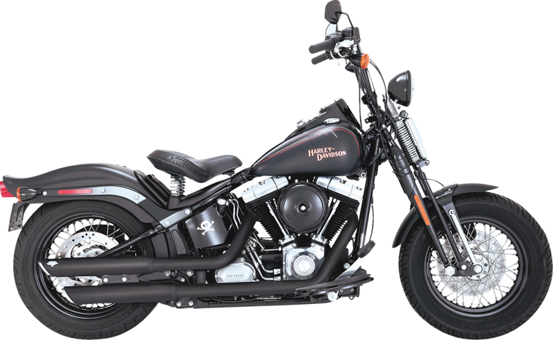 VANCE & HINES 3" Twin Slash Slip-On Mufflers - Black 46341