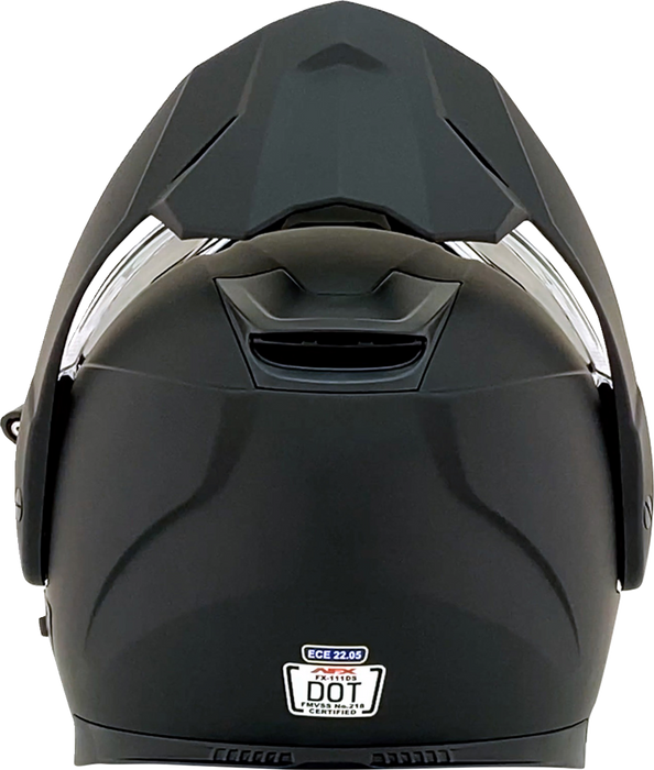 AFX FX-111DS Snow Motorcycle Helmet - Electric - Matte Black - XL 0120-0802