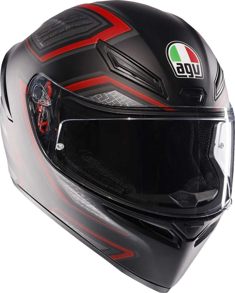 AGV K1 S Motorcycle Helmet - Sling - Matte Black/Red - Medium 2118394003-038-M
