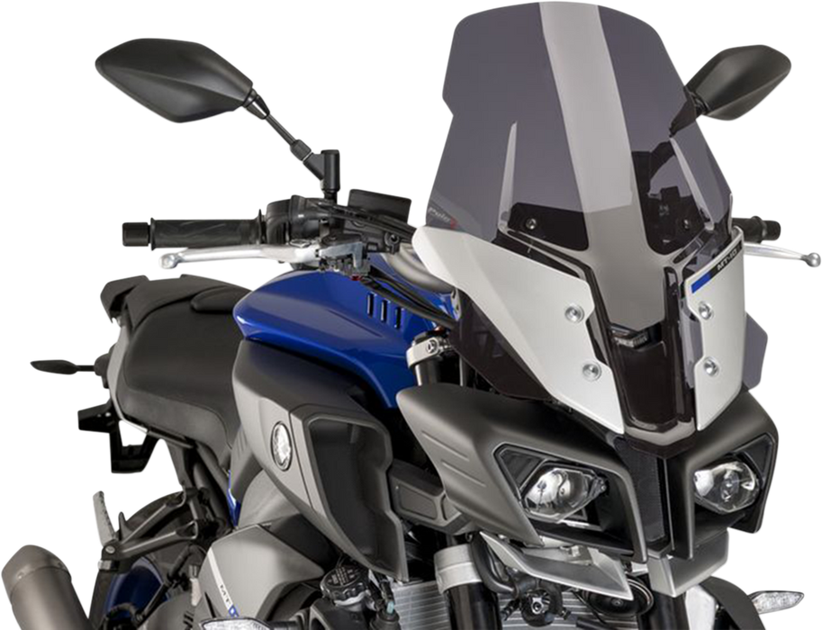 PUIG HI-TECH PARTS New Generation Windscreen - Dark Smoke - MT10 8918F