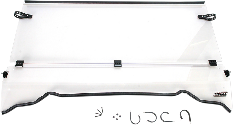 MOOSE UTILITY Full Folding Windshield - Ranger LEMA100-0012