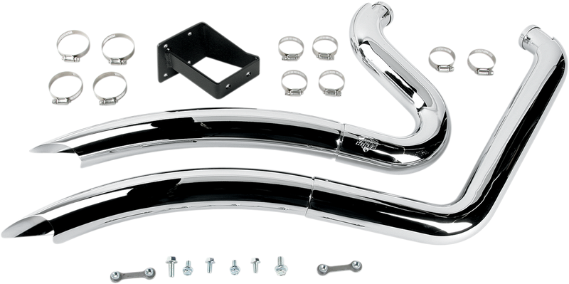 VANCE & HINES Chrome Big Dog Radius  2:2 Exhaust 2006-2010  26037