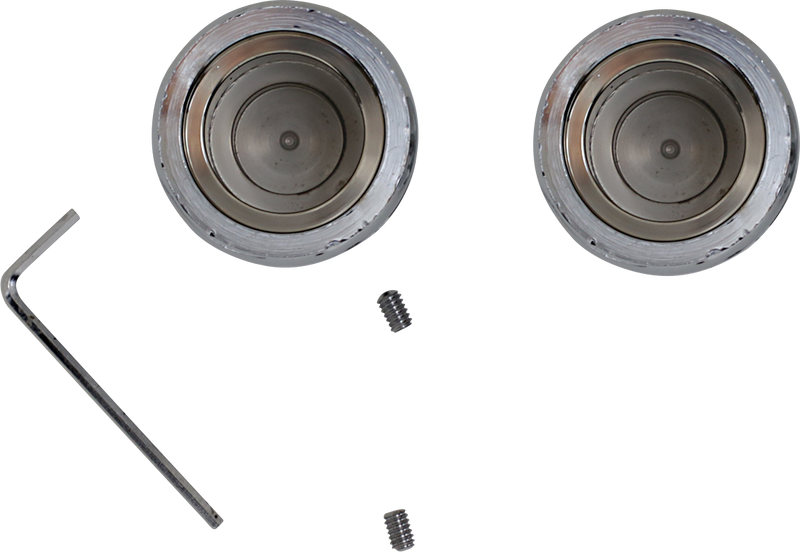DRAG SPECIALTIES Axle Caps - Chrome - Front 16-0217-BC114