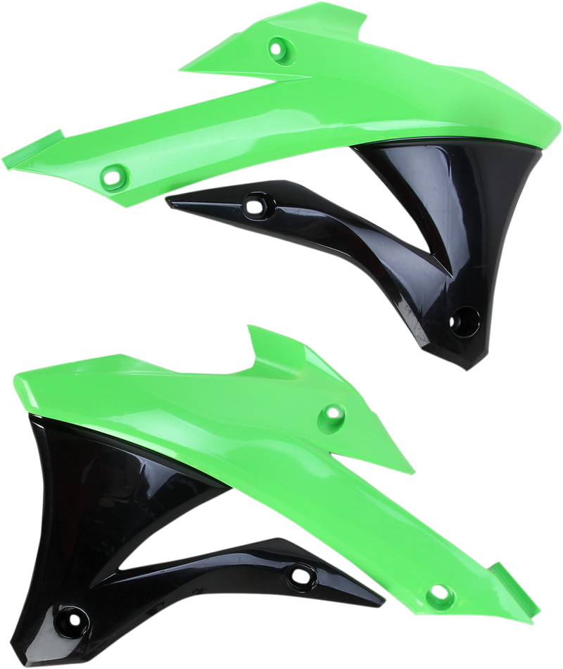 ACERBIS Radiator Shrouds - Green/Black 2374071089