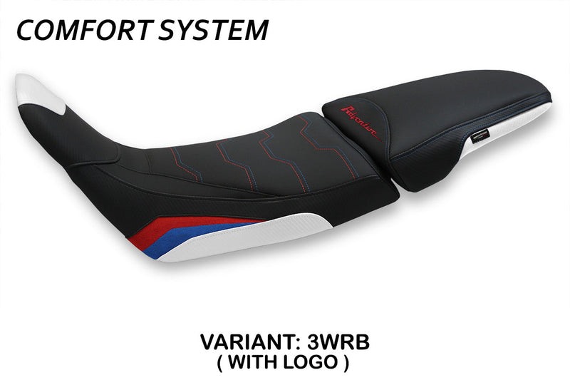 Honda Africa Twin ADV Sport 2020-2024 Seat Cover Tappezzeria Italia Comfort in White and Red