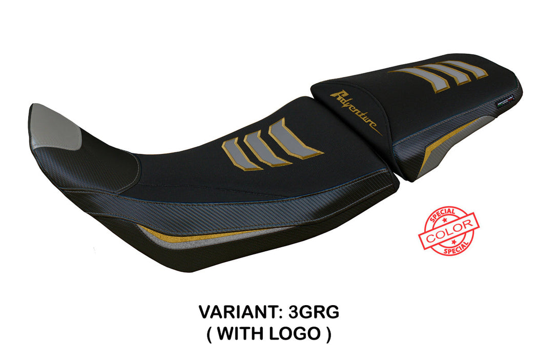 Honda Africa Twin 1100 ADV Sport 2020-2024 Seat Cover Tappezzeria Italia in Grey and Gold SE