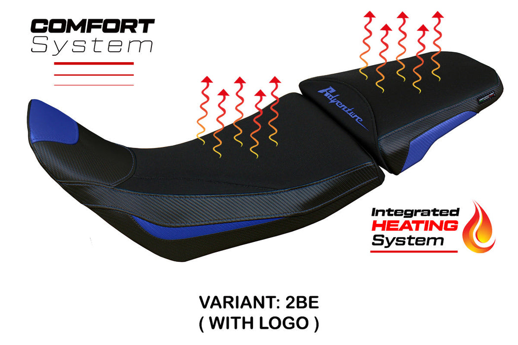 Honda Africa Twin 1100 2020-2024 Comfort Heated Seat Cover Tappezzeria Italia in Blue