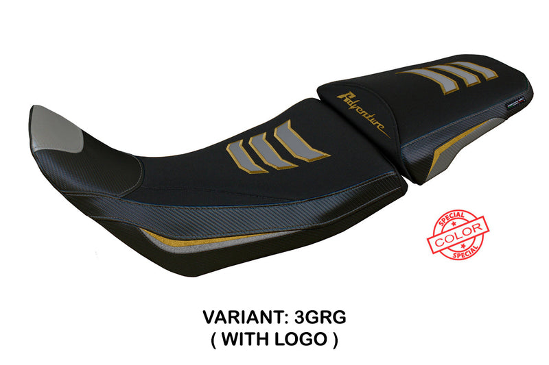 Honda Africa Twin 1100 2020-2024 Seat Cover Tappezzeria Italia in Grey and Gold SE