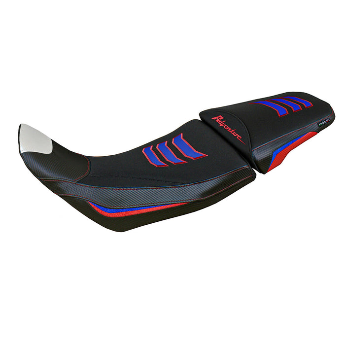 Honda Africa Twin 1100 2020-2024 Seat Cover Tappezzeria Italia in White, Red and Blue SE