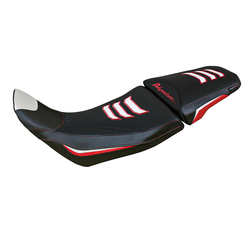 Honda Africa Twin 1100 2020-2024 Seat Cover Tappezzeria Italia Comfort in White and Red SE