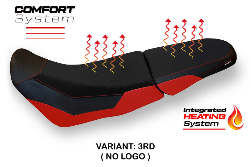Honda Africa Twin 1000 Adventure 2018-2019 Comfort Heated Seat Cover Tappezzeria Italia in Red