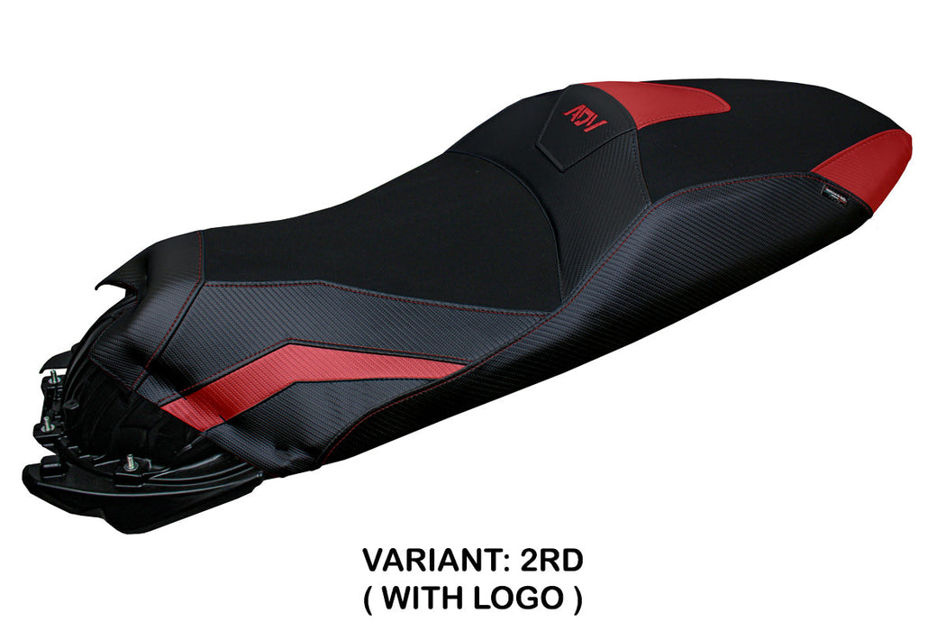 Honda ADV 350 2022-2024 Seat Cover Tappezzeria Italia in Red and Black
