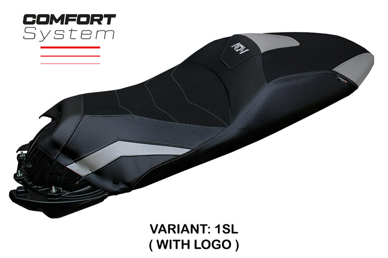 Honda ADV 350 2022-2024 Seat Cover Tappezzeria Italia Comfort in Silver and Black